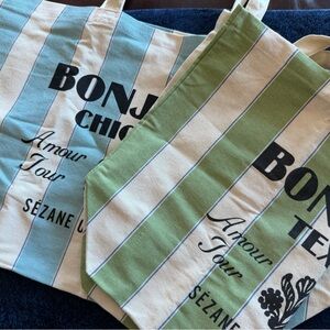 Sezane on the Road Tote Bags, Texas and Chicago